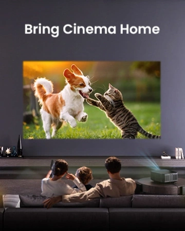 Yaber K3 LCD FullHD 1080p Multimedia-Projektor mit JBL-Lautsprechern - Schwarz