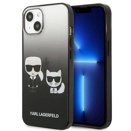 Karl Lagerfeld KLHCP13STGKCK iPhone 13 mini 5,4 &quot;hardcase black / black Gradient Ikonik Karl &amp; Choupette