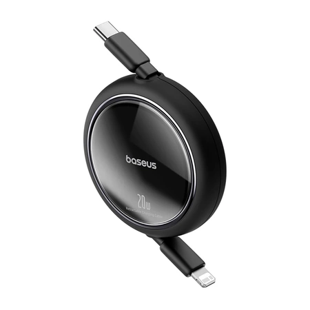 Baseus Free2Pull einziehbares USB-C/ Lightning -Kabel 20 W 1 m – schwarz