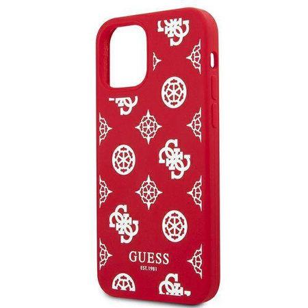 Guess GUHCP12LLSPEWRE iPhone 12 Pro Max 6,7" czerwony/red hard case Peony Collection