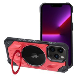 Futerał Armor Mag Cover kompatybilny z MagSafe do IPHONE 13 PRO czerwony