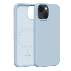 Nakładka Etteri Silicone Mag do iPhone 14 6,1" jasnoniebieska
