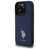 US Polo USHCP15XPGEV iPhone 15 Pro Max    6,7" granatowy/navy Leather Embroidered DH Color