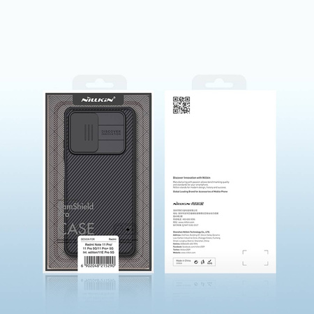 Nillkin CamShield Pro Case etui pokrowiec osłona na aparat kamerę Xiaomi Redmi Note 11 Pro / Note 11 Pro 5G / Note 11E Pro czarny