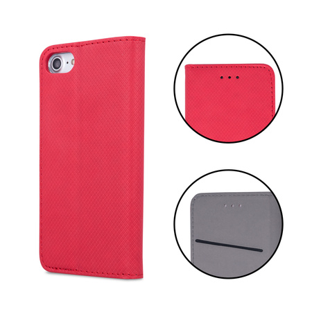 Etui Smart Magnet do Honor 200 Smart czerwone