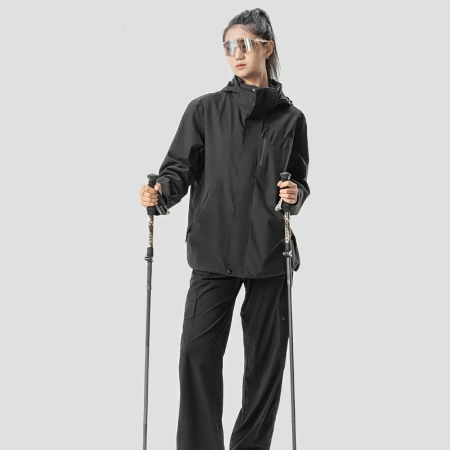 Qunature Nordic Walking Trekkingstöcke Aluminium 110 - 130 cm - Braun