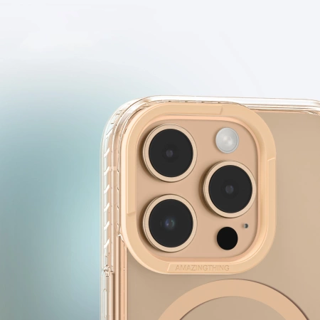 AmazingThing Titan Pro Mag Case with Magnetic Ring for iPhone 16 Pro Max - Rose Gold