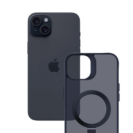 3MK Smoke Case iPhone 15 Magsafe & Stand