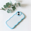 Nakładka Wave do iPhone 15 6,1&quot; niebieska