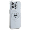 Etui Karl Lagerfeld IML Metal Choupette Head MagSafe na iPhone 15 Pro - białe