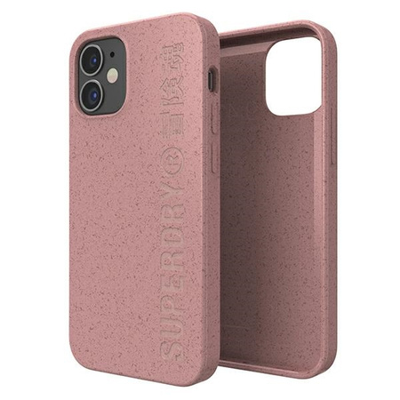 SuperDry Snap iPhone 12 mini Compostable Case pink / pink 42620