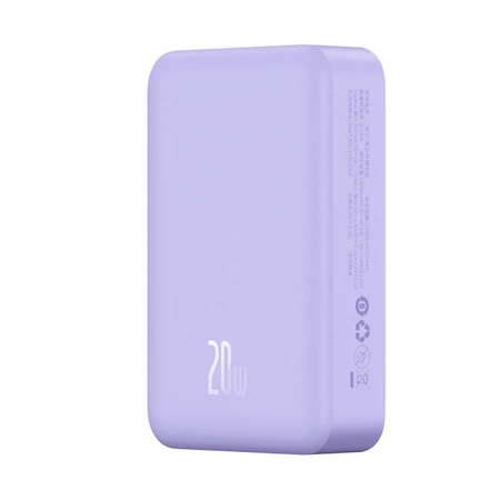Baseus Magnetic Mini 20000 mAh 20W Powerbank - purple + USB-C / USB-C cable