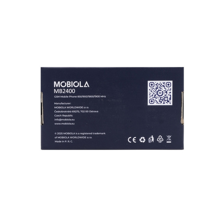TELEFON GSM MOBIOLA DLA SENIORA MB2400 2G CZARNY