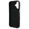 Original Case IPHONE 16 Guess Hardcase Grained Triangle MagSafe (GUHMP16SPGTSPSK) black
