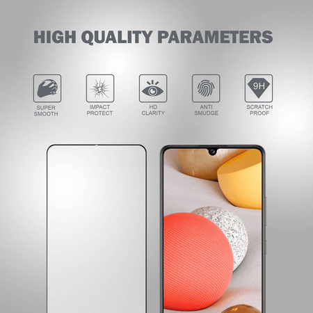 Crong 3D Armour Glass - Szkło hartowane 9H Full Glue na cały ekran Samsung Galaxy A42 5G