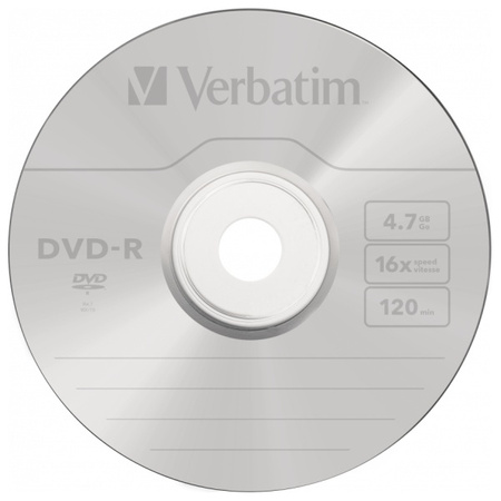 Verbatim Płyta DVD-R 4.7GB 16x AZO        srebrny/matt silver 1szt 43547