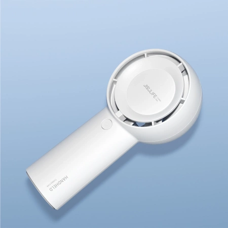 Jisulife Handventilator Life5 Plus, 4000 mAh, tragbarer USB-Ventilator, Weiß