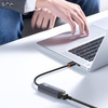Externer USB-A-Netzwerkadapter der Baseus Lite-Serie – RJ-45 1 Gbit/s (1000 Mbit/s) grau (WKQX000113)