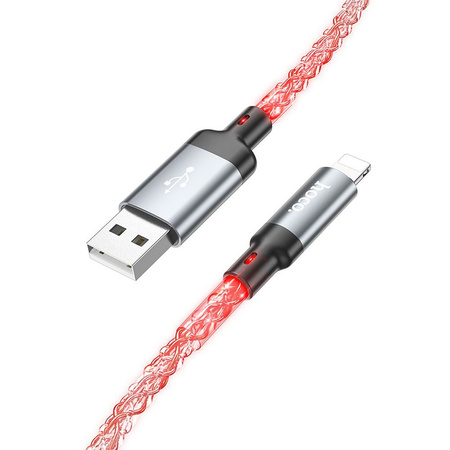 HOCO kabel USB A do Lightning 2,4A U112 1 m szary