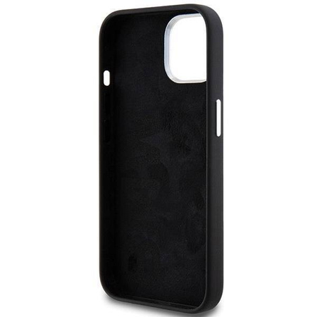 BMW Signature Liquid Silicone MagSafe case for iPhone 15 - black