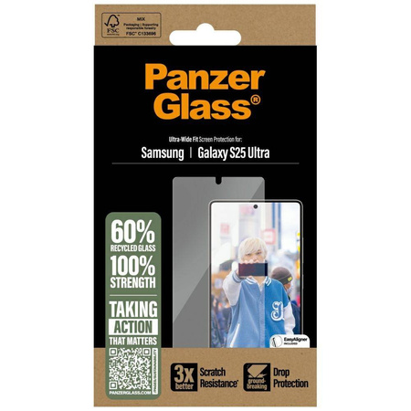 Tempered Glass 5D SAMSUNG GALAXY S25 ULTRA PanzerGlass Ultra-Wide Fit