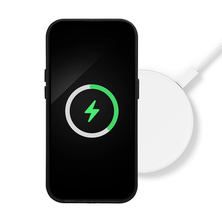 Futerał LEATHER MAG COVER kompatybilny z MagSafe do IPHONE 16 Plus czarny