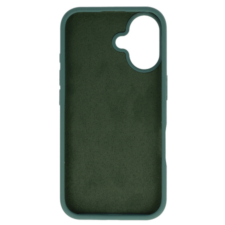 Tel Protect Silicone Premium do Iphone 16 ciemnozielony