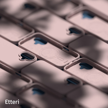 Nakładka Etteri Silicone Mag do iPhone 16 Plus 6,7" jasnoróżowa