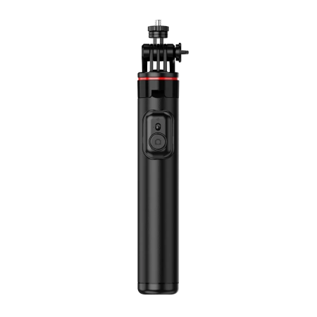 Selfie Stick WC12YDS Teleskopstativ 1,3 m aus Aluminiumlegierung mit Dual-Licht und Telefonhalter – Schwarz