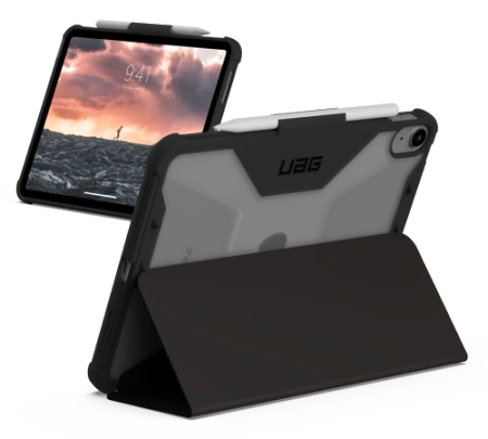 Etui UAG Plyo z uchwytem na Apple Pencil na iPad 10.9" (10 gen.) - szaro-czarne