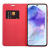 Kabura LUNA Book Carbon do SAMSUNG S25 FE czerwony