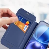 Dux Ducis Skin X Pro iPhone 17 Air Hülle mit MagSafe und Wallet - Blau