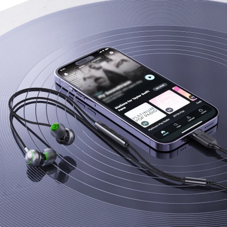 Acefast L5 Wired In-Ear Headphones USB-C 1.2m - Black