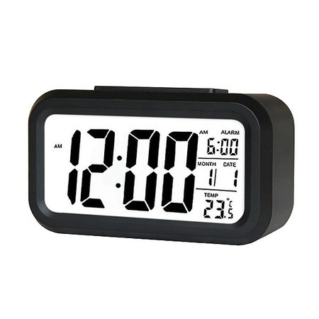 ZEGAR BUDZIK TRUSTY DUŻY LCD CZARNY ZG21