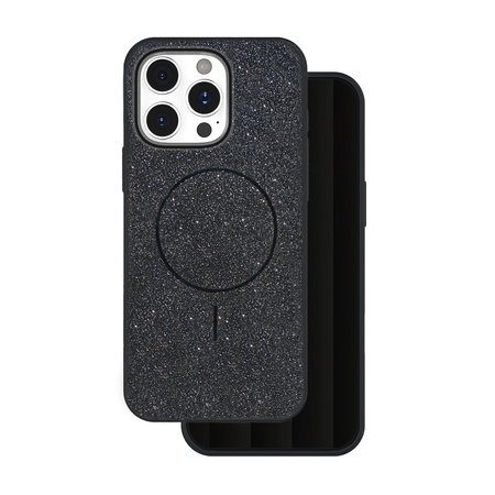 Nakładka Glitter Thin Mag do iPhone 14 Pro 6,1" czarna