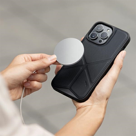 UNIQ etui Transforma iPhone 14 Pro Max6,7" Magclick Charging czarny/ebony black