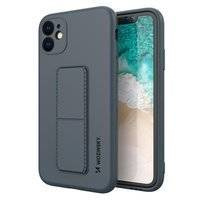 Wozinsky Kickstand Case elastyczne silikonowe etui z podstawką Samsung Galaxy M31s niebieski