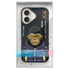 Nimmy etui iPhone 16 6.1" czarny/black Cool&Cute 2.0 Monkey