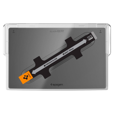 GEHÄRTETES GLAS Spigen GLASS FC "EZ FIT" TESLA MODELL X 2022 / MODELL S 2021 SCHWARZ