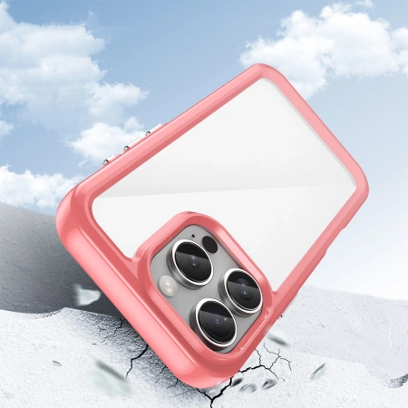 Outer Space Case mit Gelrahmen für iPhone 16 Pro – rot