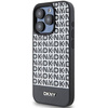 DKNY DKHMP15XPSOSPK iPhone 15 Pro Max 6.7" czarny/black hardcase Leather Printed Pattern Metal Logo MagSafe