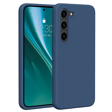 Nakładka Etteri Silicone Case do Samsung Galaxy S23 ciemnoniebieska