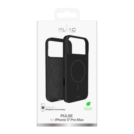 Puro Pulse Protective Case for iPhone 17 Pro Max Polycarbonate - Black