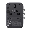 Joyroom JR-TCW02 65W Reiseadapter Universal EU/US/JP/AU/UK/CN – Schwarz