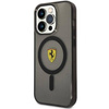 Ferrari FEHMP14LURKK iPhone 14 Pro 6,1" czarny/black hardcase Translucent Magsafe