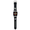 Armband für APPLE WATCH 4 / 5 / 6 / 7 / 8 / SE (38 / 40 / 41 MM) Karl Lagerfeld Strap 3D Rubber Karl&Choupette Heads (KLAWMSLKCNK) schwarz