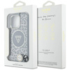 Original Case IPHONE 16 PRO Guess HC IML Leopard Triangle Cord Strap black