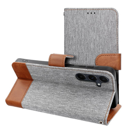 Kabura JEANS Book do SAMSUNG A20e szary