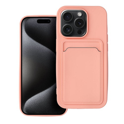 Futerał CARD CASE do IPHONE 15 PRO różowy