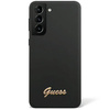 Guess Silicone Script Metal Logo - Etui Samsung Galaxy S23 (czarny)